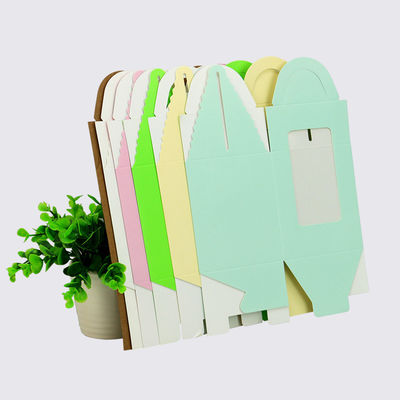 Boîte à gâteaux à fenêtre ouverte à couleur solide personnalisée pour l'emballage de pâtisseries de mariage