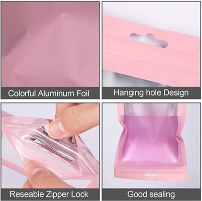 Cas de logo personnalisé Opp Packaging transparent Sacs en plastique stratifiés Sacs recouvertables pour les produits cosmétiques