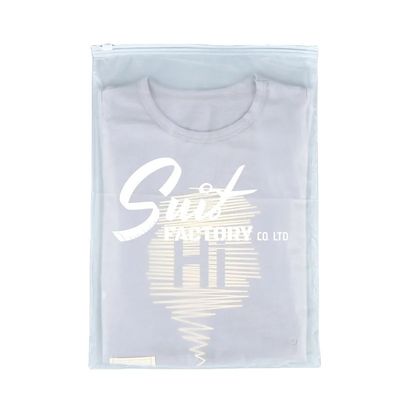 Impression personnalisée écologique Emballage en plastique transparent PE sac fermeture à glissière glacée