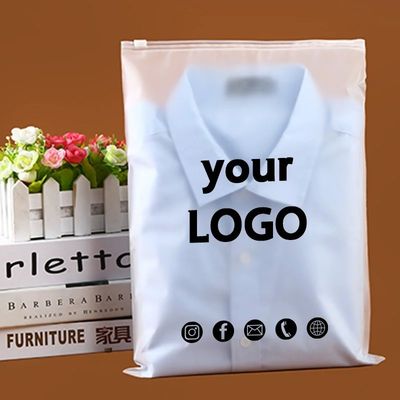 Impression personnalisée écologique Emballage en plastique transparent PE sac fermeture à glissière glacée