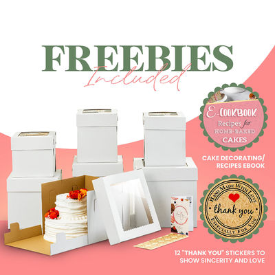 Boîtes à gâteaux personnalisées certifiées ISO9001 pour mariage et anniversaire 10x10x5 20x20x8