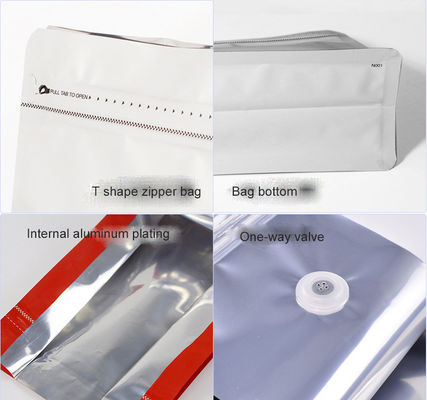 Produit imprimé sur mesure pur LDPE Sac d'emballage de grains de café pour autres aliments Sac de thé Noix