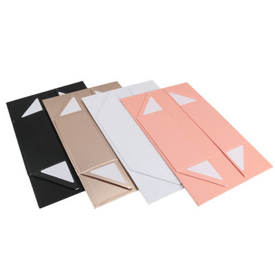 Flap personnalisé mat noir de luxe pliable papier dur fermeture magnétique boîte cadeau pour cadeaux