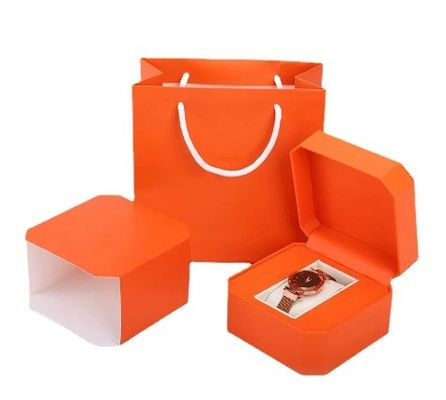 Logo personnalisé Carton Boîte de montre vide pour bijoux Boîte à emballer en papier